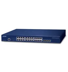 L3 Stack Edilebilir Yönetilebilir Switch (L3 Stackable Managed Switch)<br>
24-Port 10/100/1000T<br>
4-Port 10G SFP+