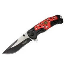 Lanmark MX10B Kırmızı Testereli Outdoor Çakı 21 cm - , Perçinli