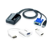Laptop USB Konsol Adaptörü Kit'i, VGA + HDMI + DP<br>
Laptop USB KVM Console Crash Cart Adapter IT Kit, VGA + HDMI + DP
