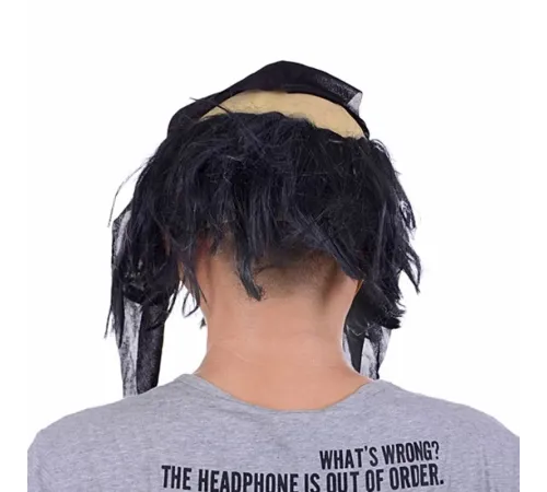 Lateks Saçlı Sakallı Korsan Maskesi