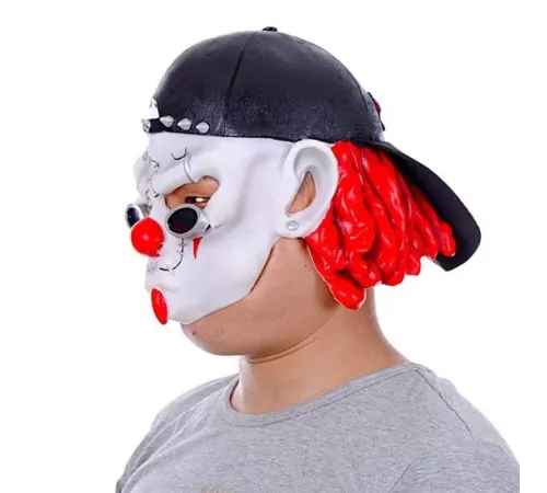 Lateks Şapkalı Gözlüklü Beyaz Maske