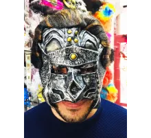 Lateks Savaşçı Maskesi Terminatör Maskesi Saçlı