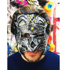 Lateks Savaşçı Maskesi Terminatör Maskesi Saçlı