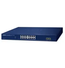 Layer 2 Web Smart Ethernet Switch<br>
16 x 10/100/1000BASE-T port<br>
2 x 100/1000BASE-X SFP yuva<br>
16-Port 10/100/1000T + 2-Port 1000X SFP Web Smart Ethernet Switch