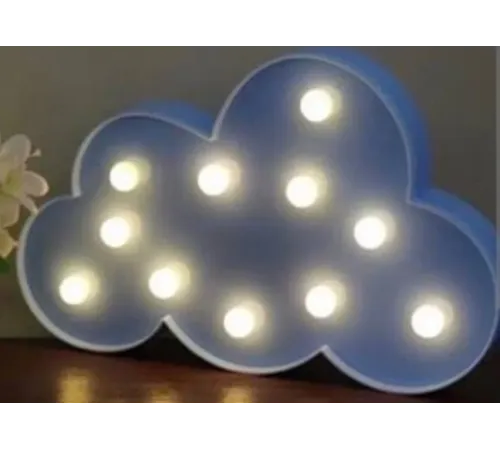 Led Işık Beyaz Bulut Gece Lambası