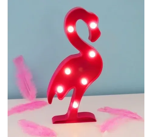 Led Işıklı Flamingo Gece Lambası