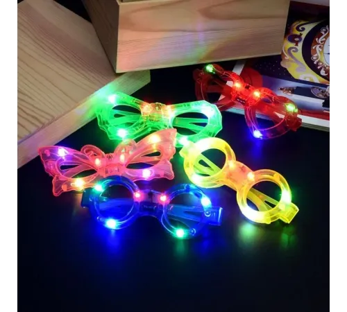 Led Işıklı Karışık 6 Model Yanar Söner Parti Gözlüğü 12 Adet