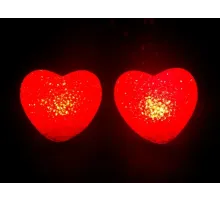Led Işıklı Kırmızı Kalp Gece Lambası
