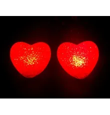 Led Işıklı Kırmızı Kalp Gece Lambası