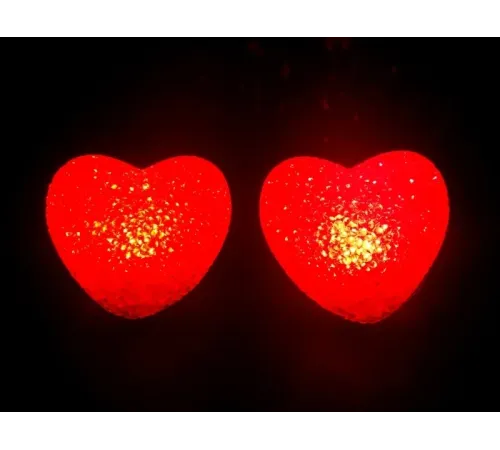 Led Işıklı Kırmızı Kalp Gece Lambası