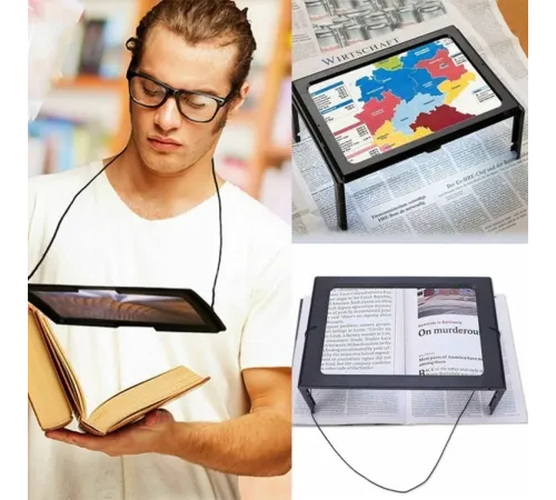 Led Işıklı Kitap Okuma Büyüteç