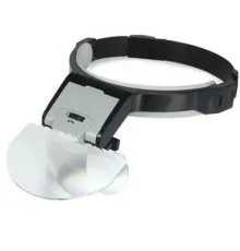 Lens Takmalı 5 Lenslı Led Lambalı Şapka Tip Büyüteç