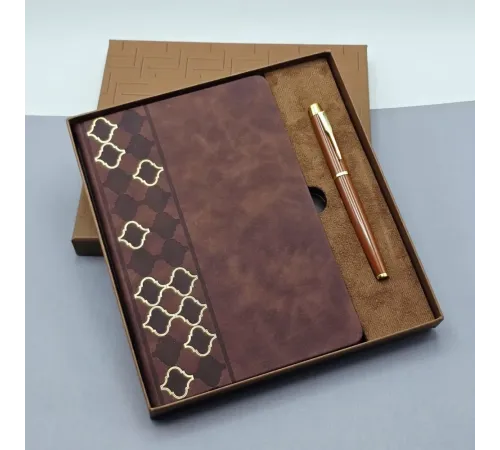 Lüks Kutulu Defter Kalem Set