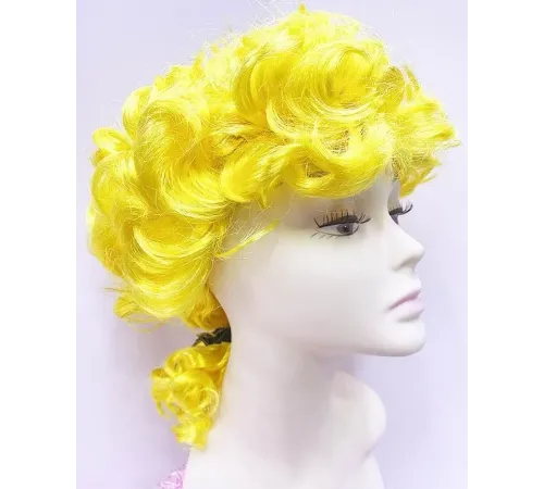 Marquis Baroque Peruk Barok Dönem Yargıç Peruğu Sarı Renk