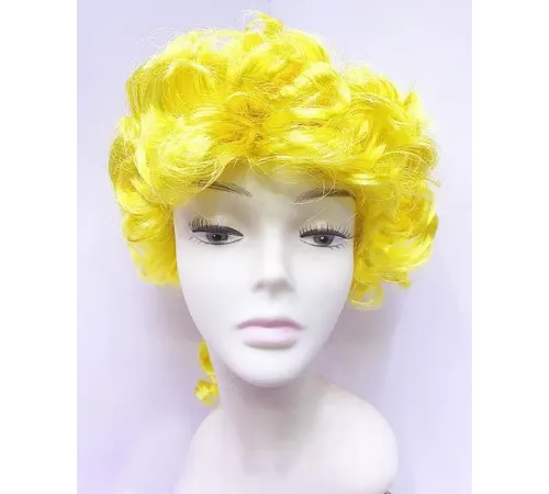 Marquis Baroque Peruk Barok Dönem Yargıç Peruğu Sarı Renk