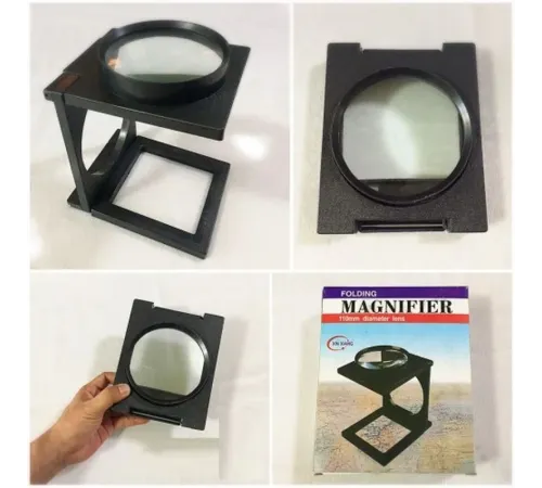 Masa Üstünde Proje Çizimi Küçük Yazı Vb Okuma İçin Mükemmel 110 Mm Katlanır Büyüteç