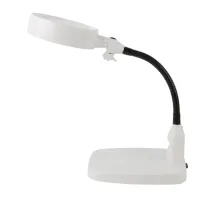 Masaüstü 10X Led Işıklı Büyüteç Okuma El Sanatları Onarım Büyüteç 7765