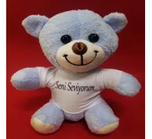 Mavi Seni Seviyorum Tişörtlü Ayı