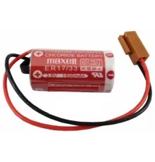 Maxell ER17/33 3.6V 2/3A Size Pil - Kahverengi Soket