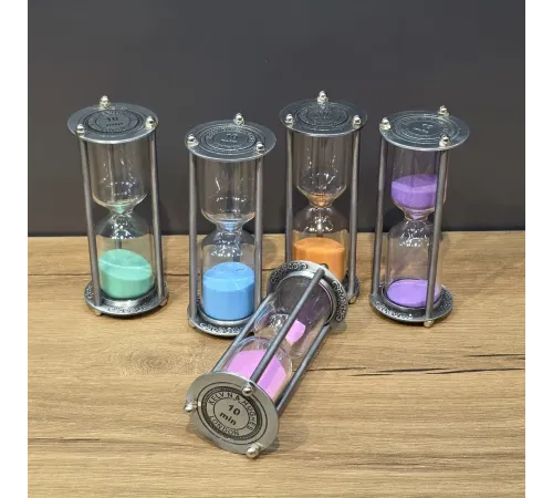 Metal 10 Dakikalık Kum Saati