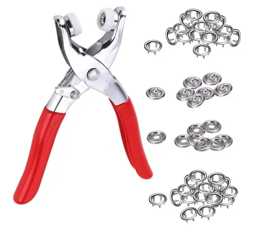 Metal Çıtçıtlı Düğme Pensesi ve Düğmesi (25 Set)