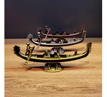 Metal Dekoratif Venedik Kayık 1 Adet