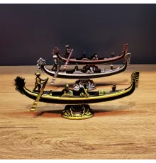 Metal Dekoratif Venedik Kayık 1 Adet