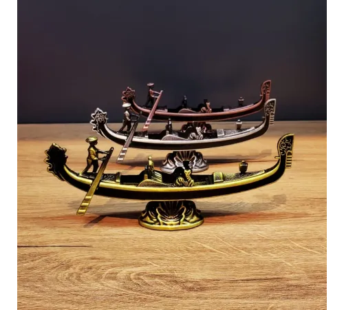 Metal Dekoratif Venedik Kayık 1 Adet