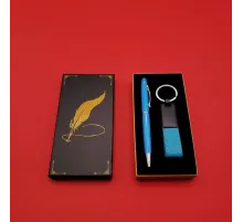 Metal Deri Anahtarlık Ve Kalem