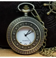 Metal Köstekli Cep Saati Yıldız Model