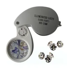 Mini 40X25Mm Takı Büyüteç Cep Büyüteç Teftiş Elmas Pullar Madeni Kontrol Lup Mg21011