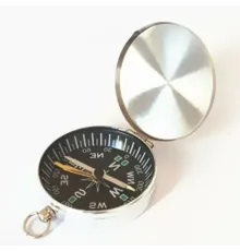 Mini Taşınabilir Kapaklı Cep Saati Model Alüminyum Iğne Kılıtlı Pusula G45-1