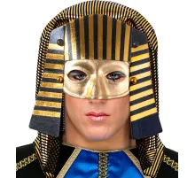 Mısırlı Maskesi Lastik Aparatlı Firavun Maskesi 21x23 cm