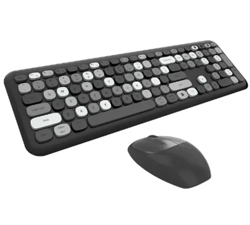 Mofii No666 Siyah Gri Klavye Mouse Set