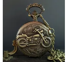 Motor Tasarımlı Köstekli Antika Saat