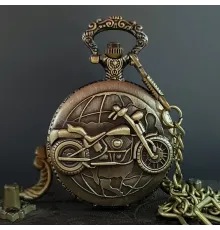Motor Tasarımlı Köstekli Antika Saat