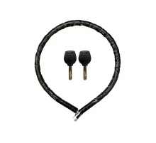 Motorsiklet Kilidi Anahtarlı Körüklü Siyah 120 Cm x 22 Mm YM-752