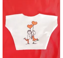 Mutlu Çift Temalı Baskılı Tişört