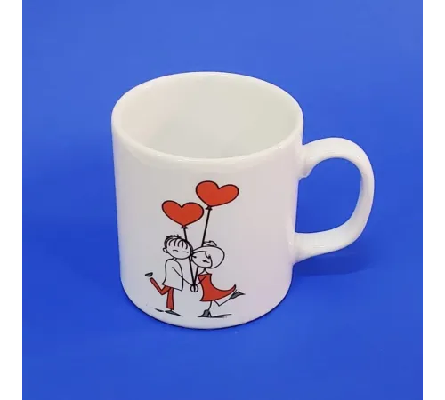 Mutlu Çift Temalı Kupa Bardak