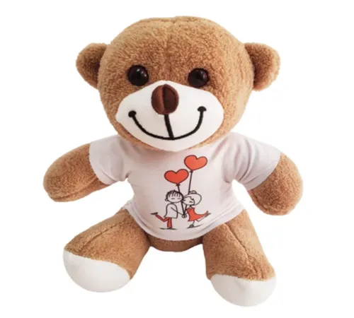 Mutlu Çift Tişörtlü Ayıcık