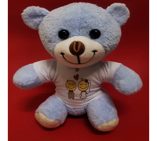 Mutlu Çift Tişörtlü Peluş Ayı