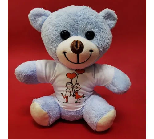 Mutlu Sevgililer Temalı Tişörtlü Ayıcık