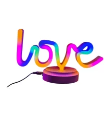 Neon Işıklı Love Yazılı Masa Gece Lambası Pil ve Usb