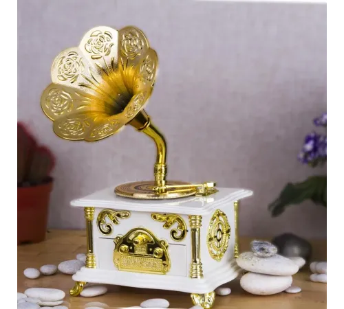 Nostaljik Gramofon Müzik Kutusu