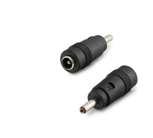 Notebook Adaptör Ucu Çevirici 3.5*1.35 (M) To 5.5*2.5 (F) 10Lu Paket Siyah HDX1314