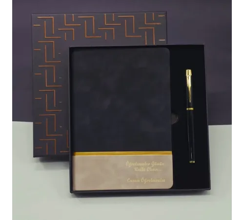 Öğretmenler Günü Hediyesi - Defter - Kalem Seti