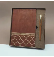Öğretmenler Günü Hediyesi Kutulu Deri Defter Kalem Seti
