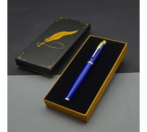 Öğretmenler Günü Hediyesi Kutulu Metal Mavi Kalem