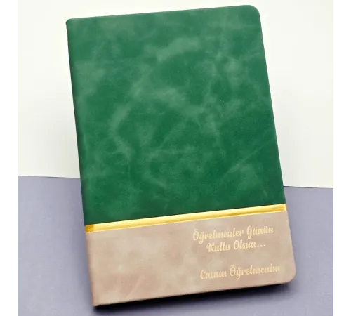 Öğretmenler Günü Hediyesi Yeşil Defter