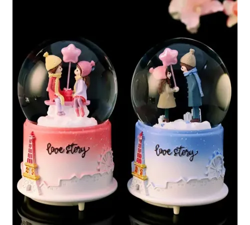 Orta Boy Kar Küresi Sevgili